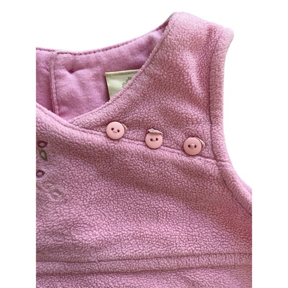 Vtg Disney Classic Pooh Pink Fleece Winnie the Pooh Dress Size 3M - Picture 3 of 7